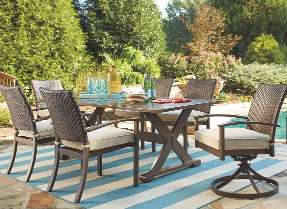 Moresdale 7-Piece Outdoor Rectangular Dining Set
